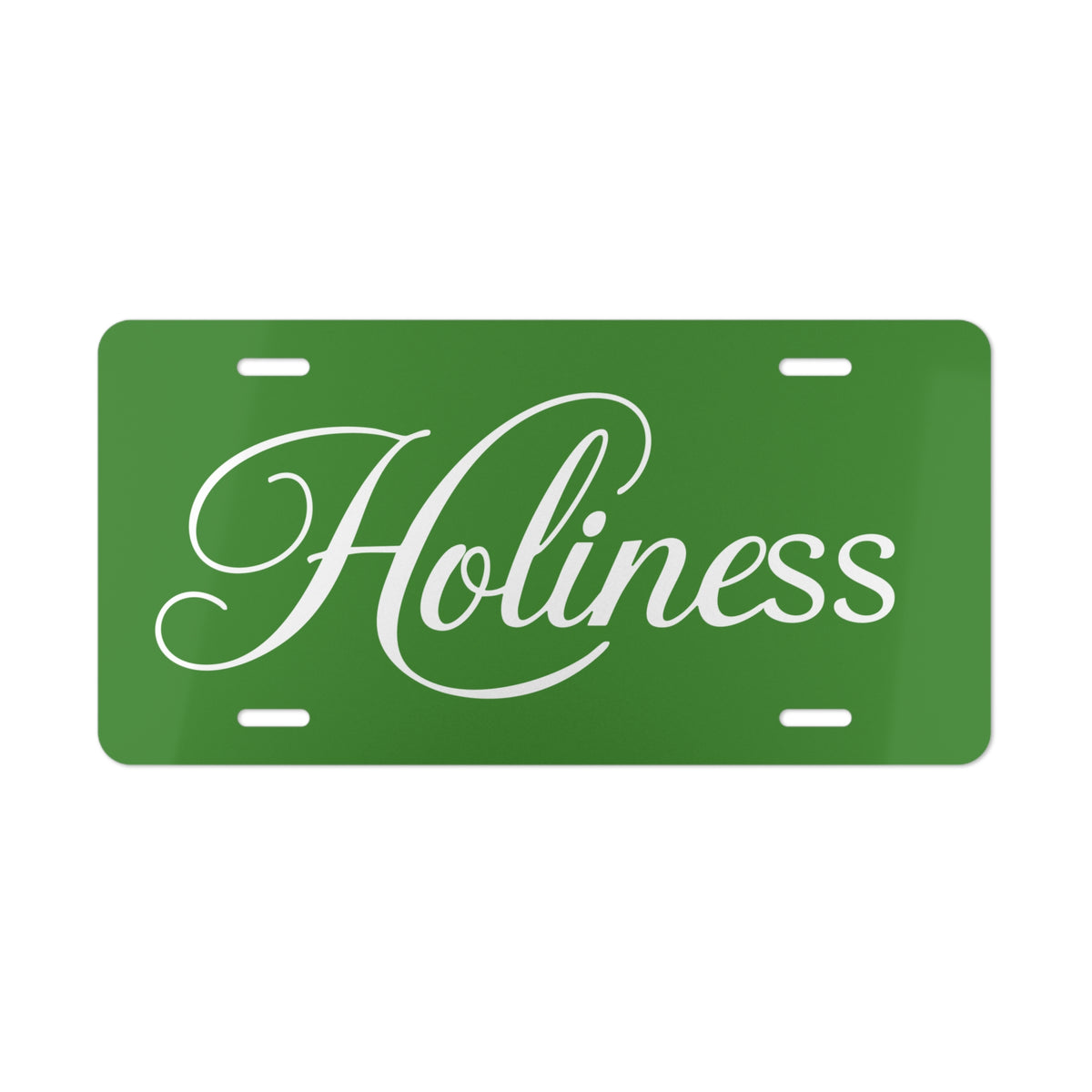Holiness Vanity Plate
