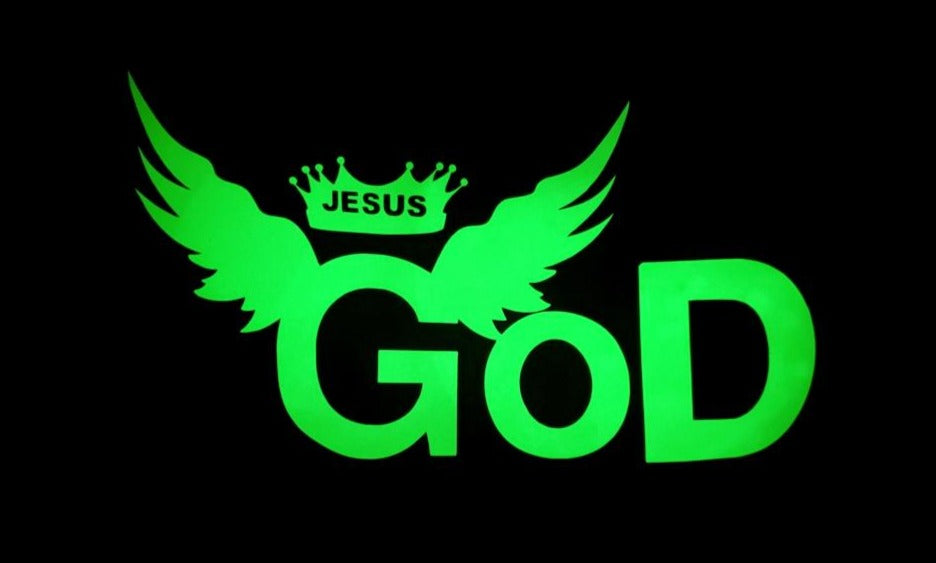 GLOW LOGO GOD HOODIES