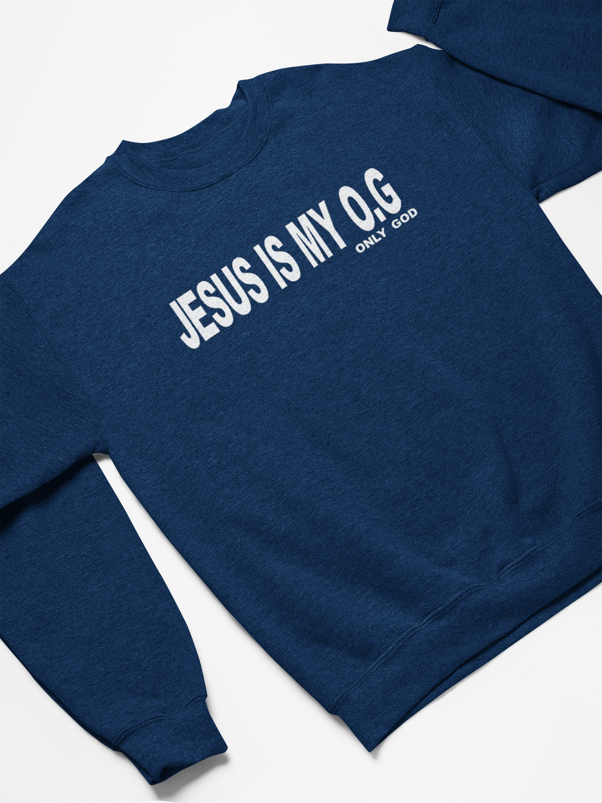 GLOW LOGO JESUS IS MY O.G CREWNECK