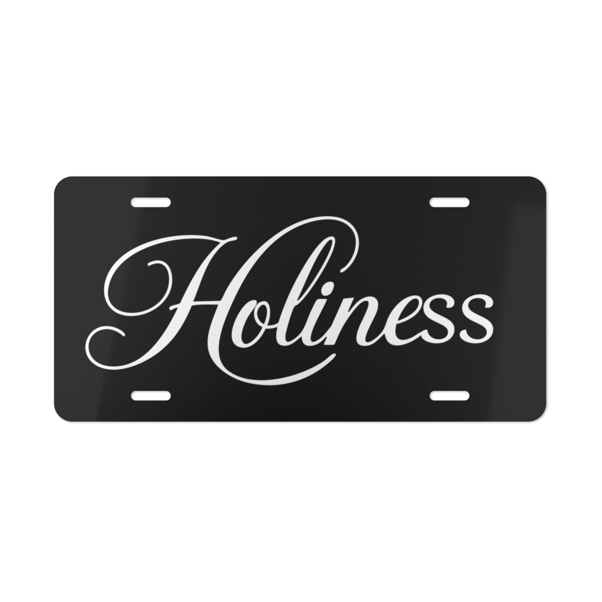 Holiness Vanity Plate