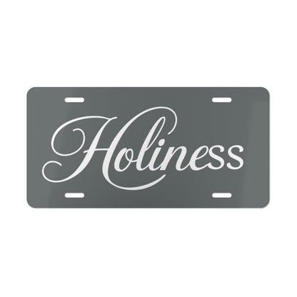 Holiness Vanity Plate