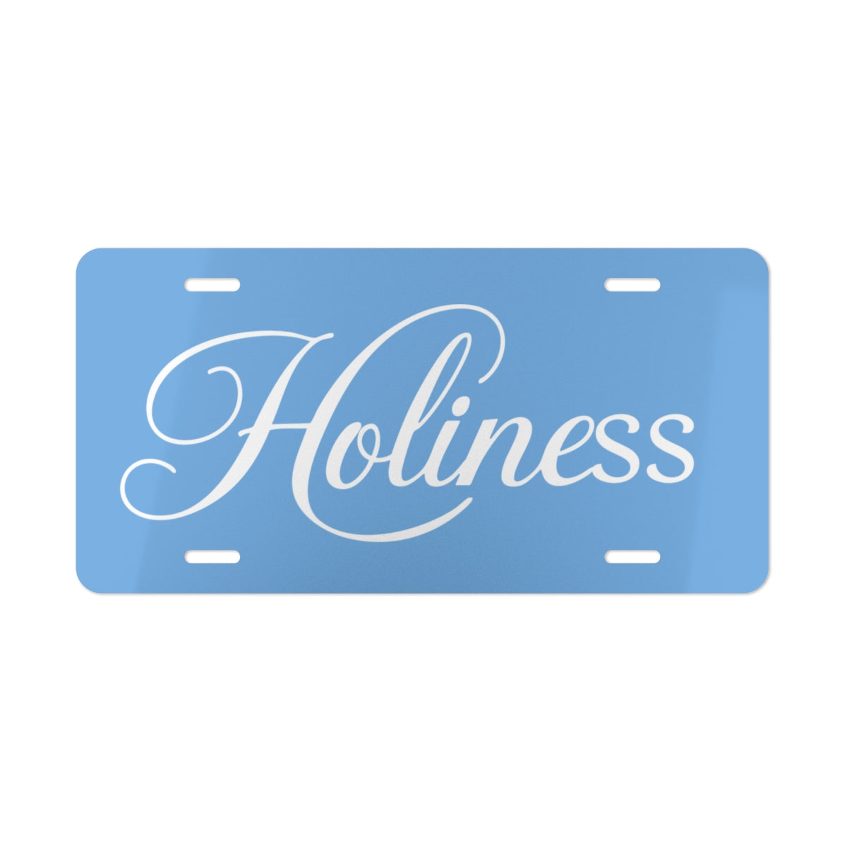 Holiness Vanity Plate