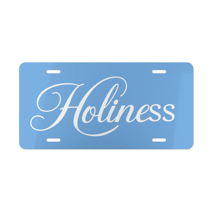 Holiness Vanity Plate