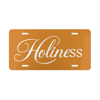 Holiness Vanity Plate