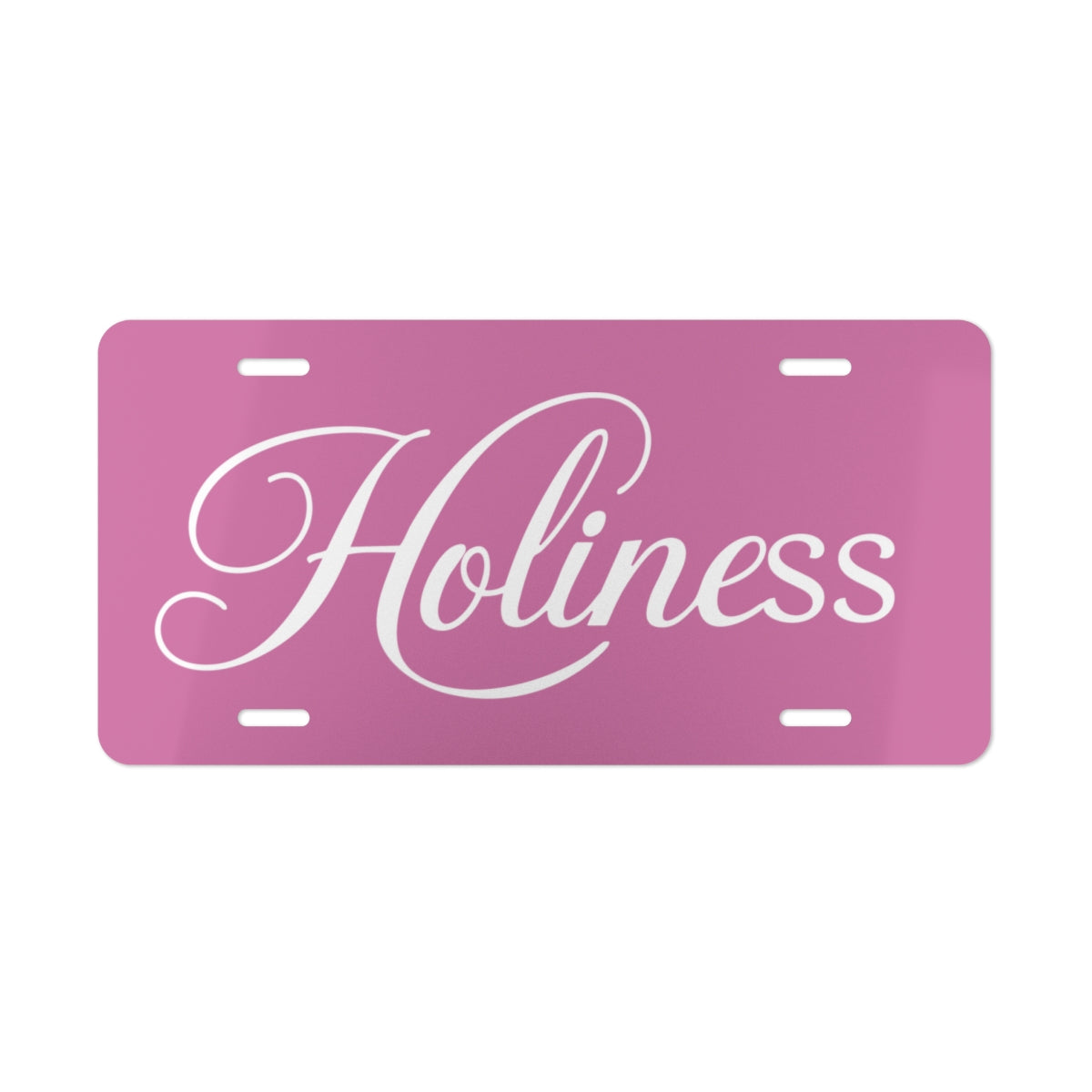 Holiness Vanity Plate