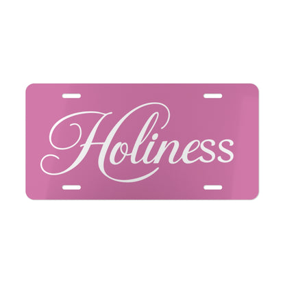 Holiness Vanity Plate