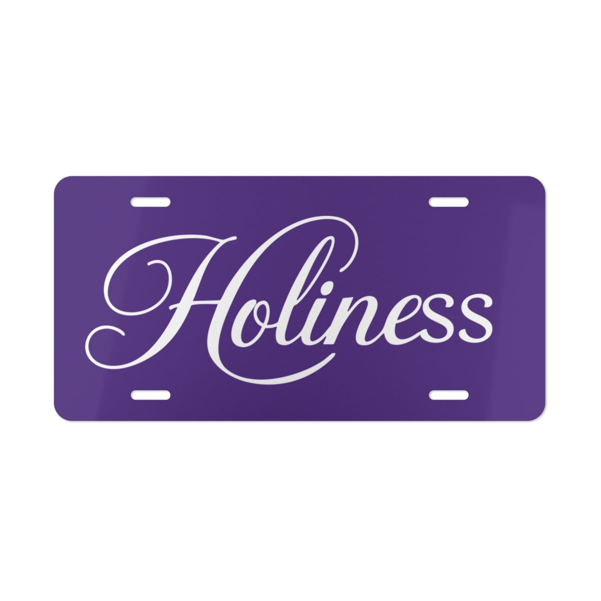 Holiness Vanity Plate