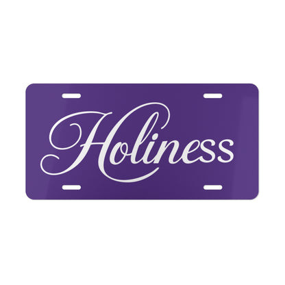 Holiness Vanity Plate