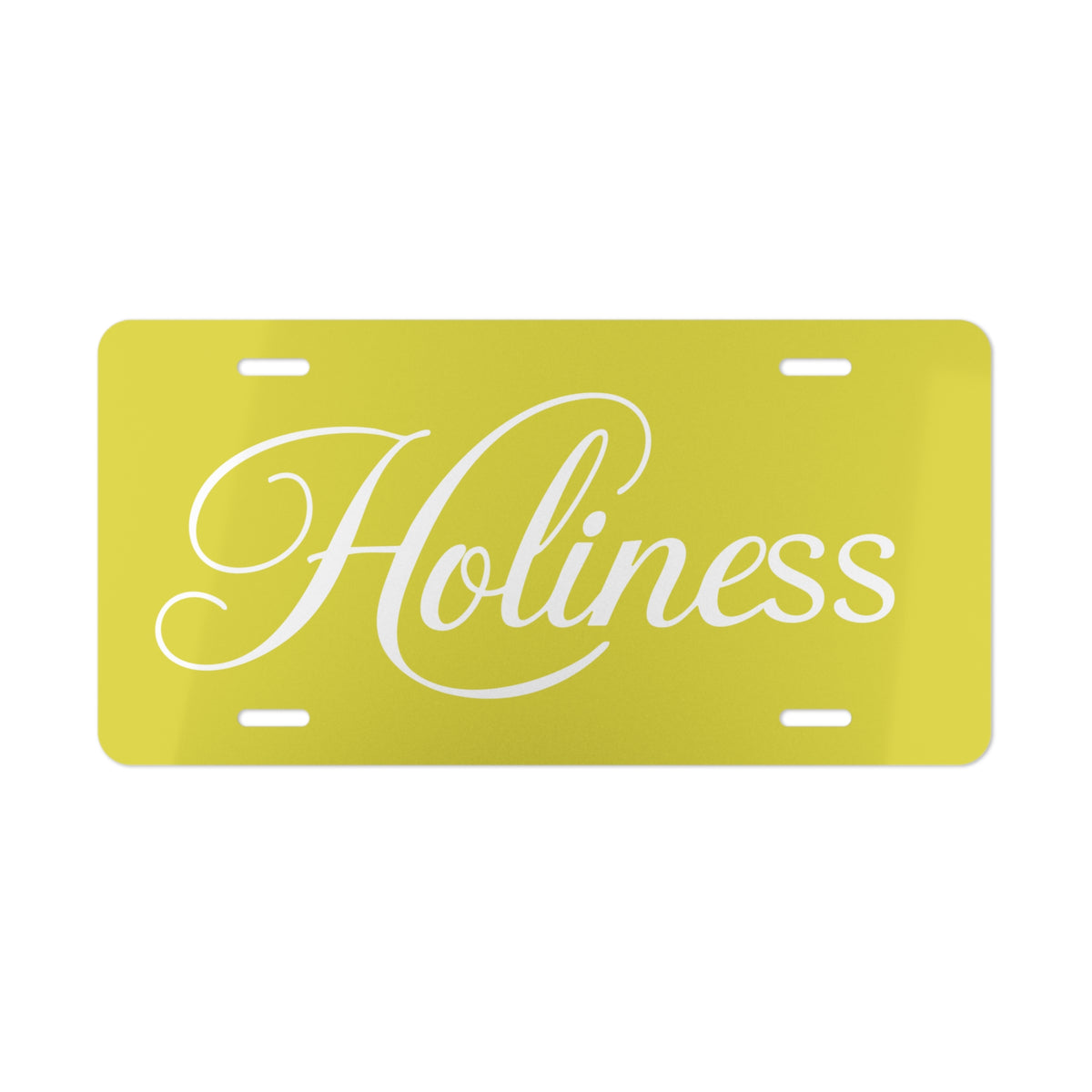 Holiness Vanity Plate