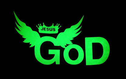 GLOW IN DARK - GOD CREWNECK
